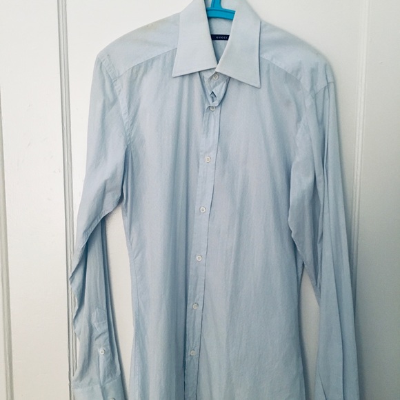 Gucci Logo Pattern Dress Shirt (15) - Picture 2 of 8